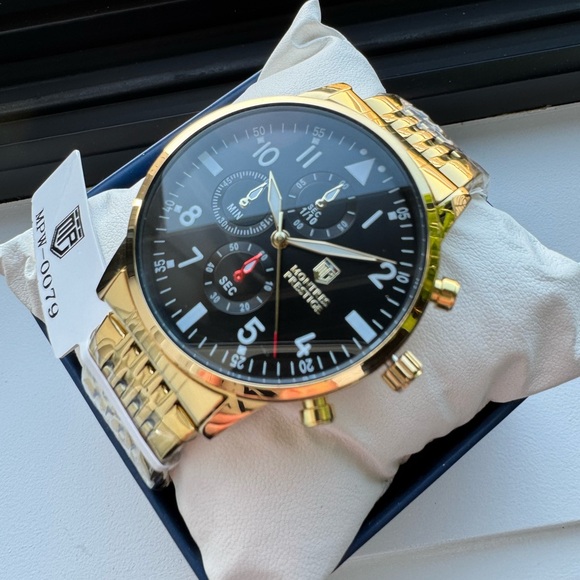 Invicta X Montres Prestige Pilot Gold/Black Men's Watch 42mm MPW-0079 New! - Picture 2 of 7